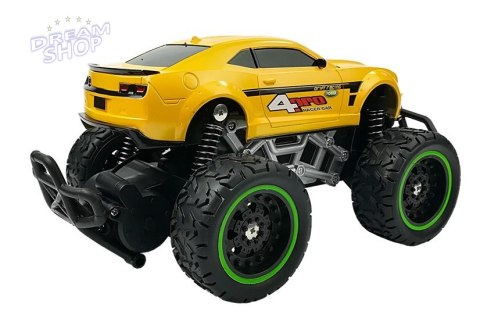 Auto Zdalnie Sterowane R/C 6.5 km/h Wysokie Koła Żółte Auto Zdalnie Sterowane R/C 6.5 km/h Wysokie Koła Żółte
