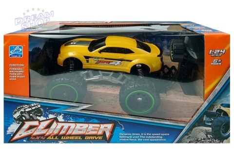 Auto Zdalnie Sterowane R/C 6.5 km/h Wysokie Koła Żółte Auto Zdalnie Sterowane R/C 6.5 km/h Wysokie Koła Żółte