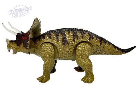 Dinozaur Triceratops Zielony Na Baterie Dinozaur Triceratops Zielony Na Baterie