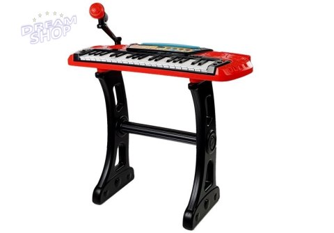 Keyboard ze Statywem Krzesełkiem 37 Klawiszy Czerwony Keyboard ze Statywem Krzesełkiem 37 Klawiszy Czerwony