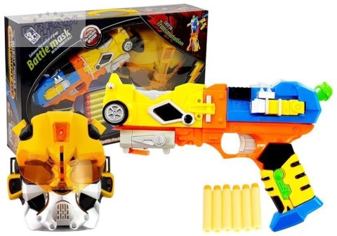Pistolet na Strzałki Piankowe Robot 2w1 + Maska Pistolet na Strzałki Piankowe Robot 2w1 + Maska