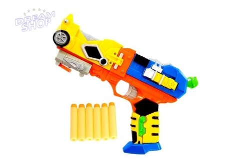 Pistolet na Strzałki Piankowe Robot 2w1 + Maska Pistolet na Strzałki Piankowe Robot 2w1 + Maska