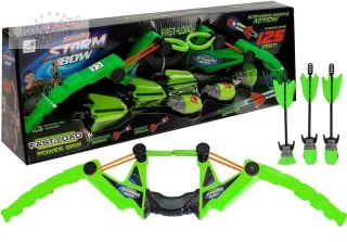 Zestaw Łuk 3 Strzały Sportowy Zielony 58 cm