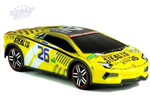 Auto Zdalnie Sterowane Sportowe Pilot R/C Żółte Auto Zdalnie Sterowane Sportowe Pilot R/C Żółte