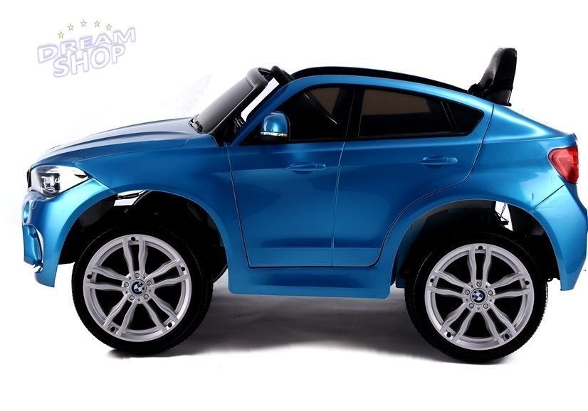 Auto na Akumulator BMW X6 Niebieskie Lakierowane Auto na Akumulator BMW X6 Niebieskie Lakierowane