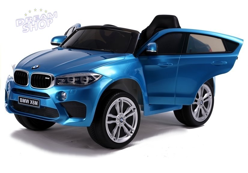 Auto na Akumulator BMW X6 Niebieskie Lakierowane Auto na Akumulator BMW X6 Niebieskie Lakierowane