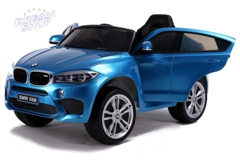 Auto na Akumulator BMW X6 Niebieskie Lakierowane Auto na Akumulator BMW X6 Niebieskie Lakierowane