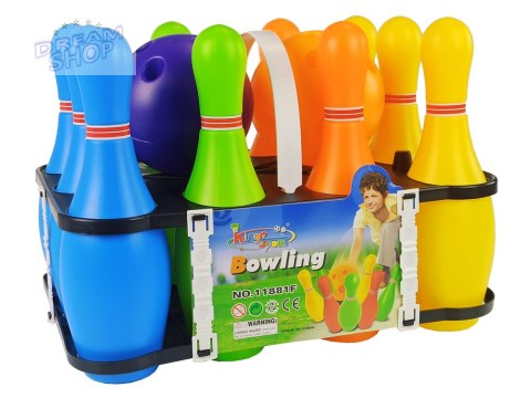 Kolorowy Zestaw Gry w Kręgle 10 szt Kula 26 cm Kolorowy Zestaw Gry w Kręgle 10 szt Kula 26 cm