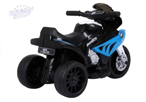 Motor na akumulator BMW S1000RR Trójkołowy Niebieski Motor na akumulator BMW S1000RR Trójkołowy Niebieski