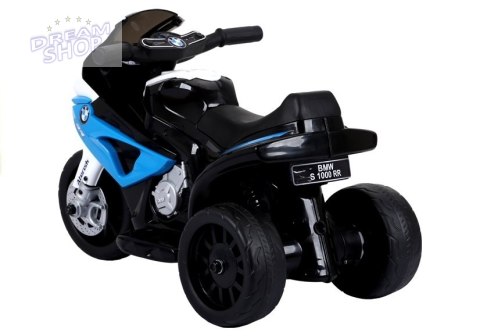 Motor na akumulator BMW S1000RR Trójkołowy Niebieski Motor na akumulator BMW S1000RR Trójkołowy Niebieski