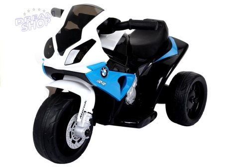 Motor na akumulator BMW S1000RR Trójkołowy Niebieski Motor na akumulator BMW S1000RR Trójkołowy Niebieski