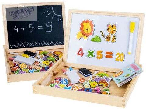 Drewniana TABLICA magnetyczno kredowa + akc TA0072 Drewniana TABLICA magnetyczno kredowa + akc TA0072