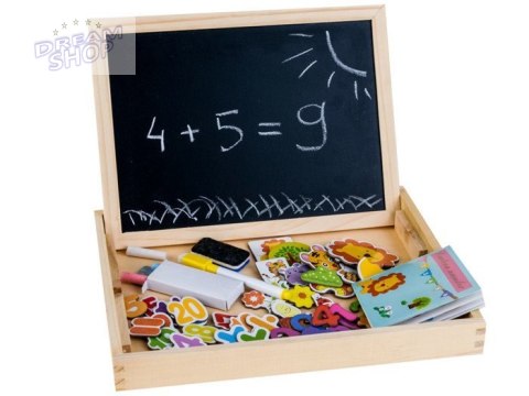 Drewniana TABLICA magnetyczno kredowa + akc TA0072 Drewniana TABLICA magnetyczno kredowa + akc TA0072