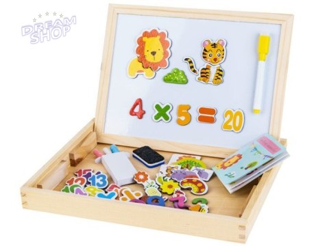 Drewniana TABLICA magnetyczno kredowa + akc TA0072 Drewniana TABLICA magnetyczno kredowa + akc TA0072