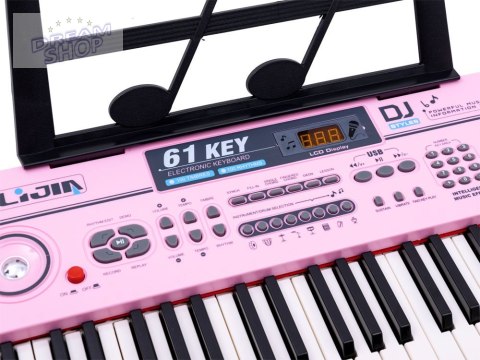Organy Keyboard + mikrofon 61klawisz 328-06 IN0082 Organy Keyboard + mikrofon 61klawisz 328-06 IN0082