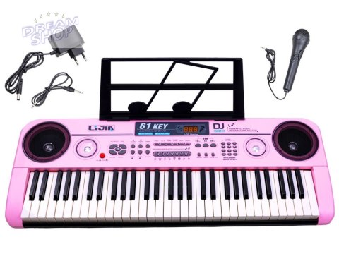 Organy Keyboard + mikrofon 61klawisz 328-06 IN0082 Organy Keyboard + mikrofon 61klawisz 328-06 IN0082
