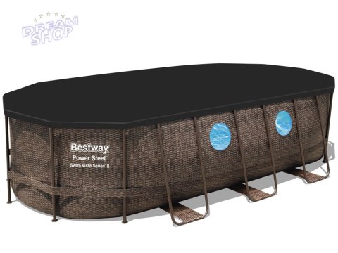 Bestway Basen stelażowy 549x274x122 okno 11w1 56716 Bestway Basen stelażowy 549x274x122 okno 11w1 56716
