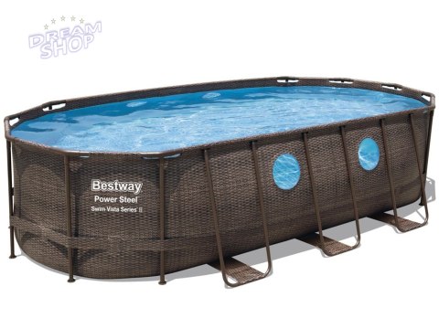 Bestway Basen stelażowy 549x274x122 okno 11w1 56716 Bestway Basen stelażowy 549x274x122 okno 11w1 56716