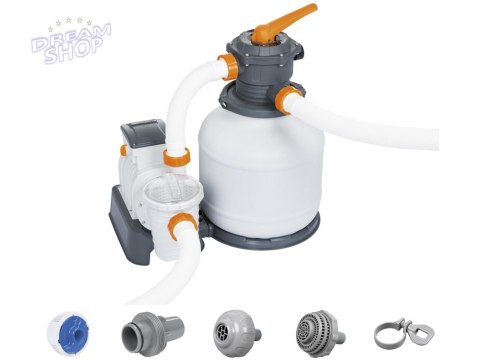 Bestway Pompa piaskowa do basenu wydajność 8327 l/h 58499 Bestway Pompa piaskowa do basenu wydajność 8327 l/h 58499