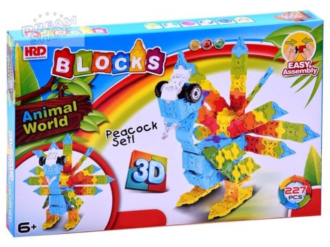 Kolorowe kreatywne Klocki 3D PAW 227ele ZA2519 Kolorowe kreatywne Klocki 3D PAW 227ele ZA2519