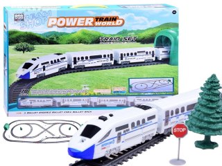 Nowoczesny Pociag pasażerski + wagony Kolejka 9m trasa ciuchcia RC0467