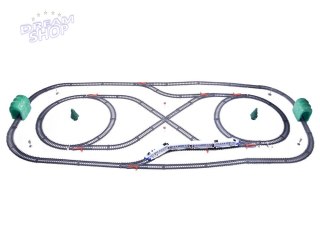Nowoczesny Pociag pasażerski + wagony Kolejka 9m trasa ciuchcia RC0467