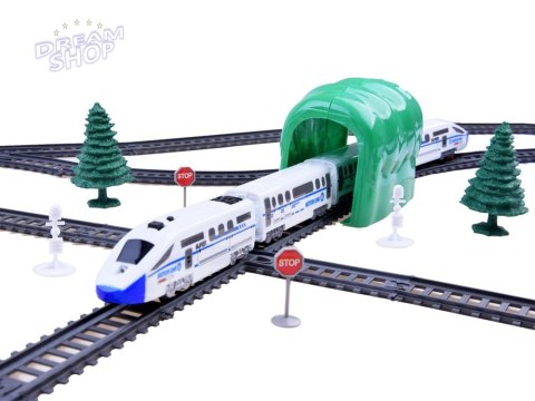 Nowoczesny Pociag pasażerski + wagony Kolejka 9m trasa ciuchcia RC0467 Nowoczesny Pociag pasażerski + wagony Kolejka 9m trasa ciuchcia RC0467