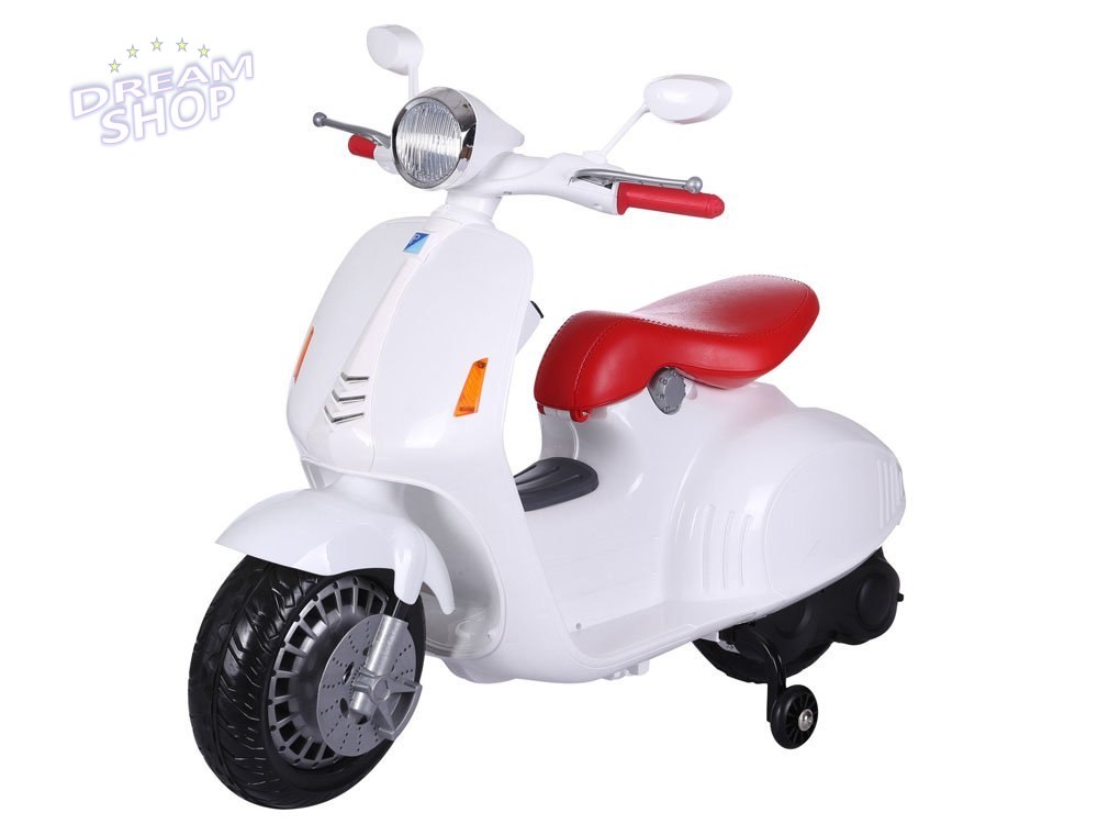 SKUTER Vespa motorek do jazdy boczne kółka PA0139 SKUTER Vespa motorek do jazdy boczne kółka PA0139