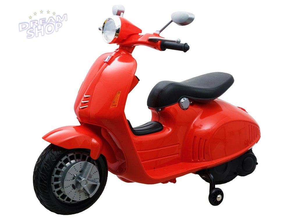 SKUTER Vespa motorek do jazdy boczne kółka PA0139 SKUTER Vespa motorek do jazdy boczne kółka PA0139