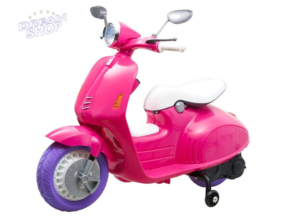 SKUTER Vespa motorek do jazdy boczne kółka PA0139 SKUTER Vespa motorek do jazdy boczne kółka PA0139