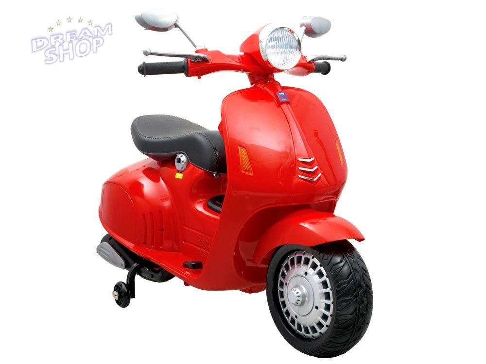 SKUTER Vespa motorek do jazdy boczne kółka PA0139 SKUTER Vespa motorek do jazdy boczne kółka PA0139