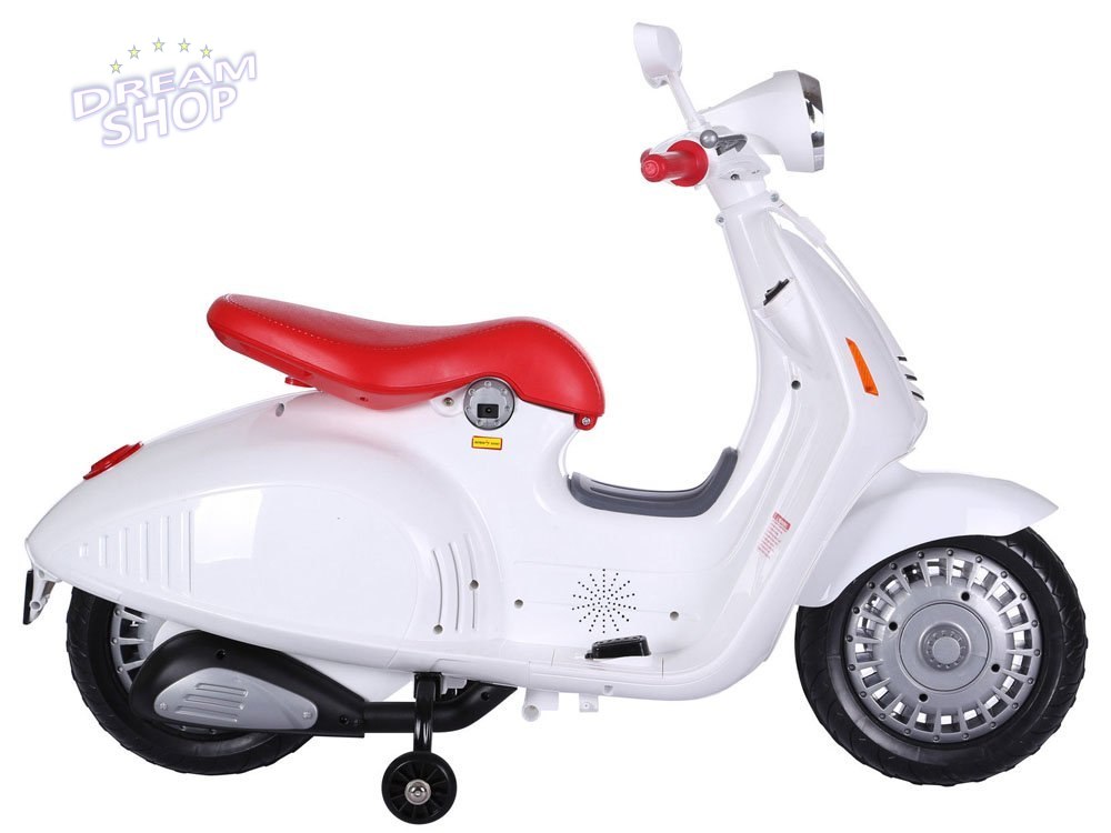 SKUTER Vespa motorek do jazdy boczne kółka PA0139 SKUTER Vespa motorek do jazdy boczne kółka PA0139