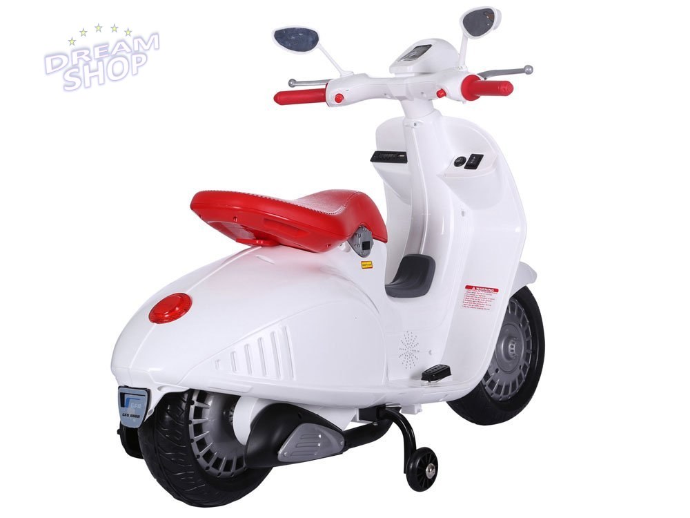 SKUTER Vespa motorek do jazdy boczne kółka PA0139 SKUTER Vespa motorek do jazdy boczne kółka PA0139