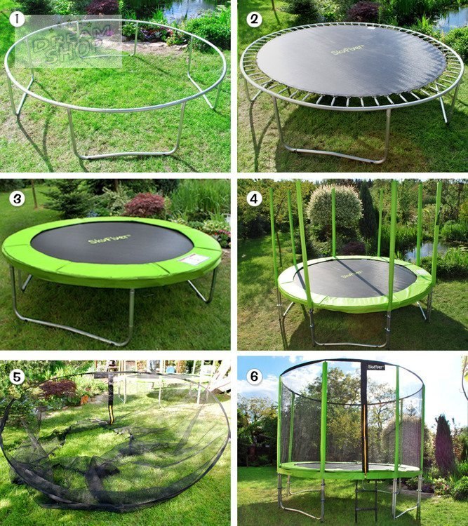 Trampolina ogrodowa SKYFLYER RING 2w1 304cm 10FT Trampolina ogrodowa SKYFLYER RING 2w1 304cm 10FT