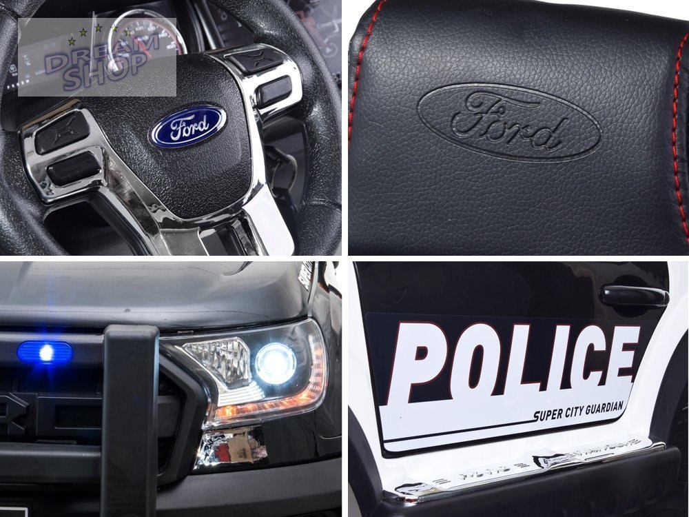 Auto na akumulator Ford POLICJA + megafon PA0225 Auto na akumulator Ford POLICJA + megafon PA0225