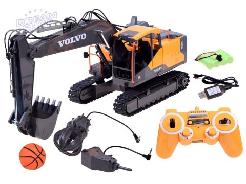Duża koparka VOLVO 3w1 Zdalnie sterowana Pilot - 3 końcówki RC0495 Duża koparka VOLVO 3w1 Zdalnie sterowana Pilot - 3 końcówki RC0495