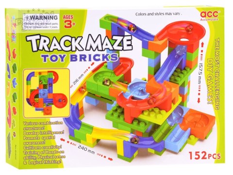 Kolorowe Klocki marble tor dla kulek 152ele ZA3228 Kolorowe Klocki marble tor dla kulek 152ele ZA3228