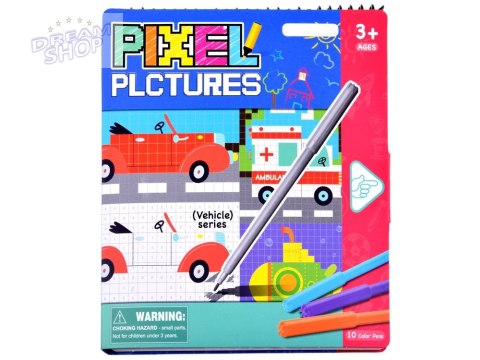 Edukacyjna kolorowanka malowanka pixele ZA3373 Edukacyjna kolorowanka malowanka pixele ZA3373