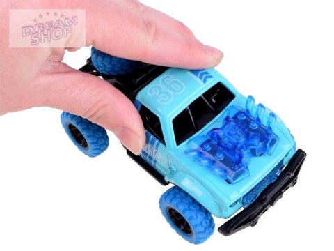 Metalowe Autko Predator 4x4 jazda kaskaderska Światło + dźwięk ZA3581 Metalowe Autko Predator 4x4 jazda kaskaderska Światło + dźwięk ZA3581