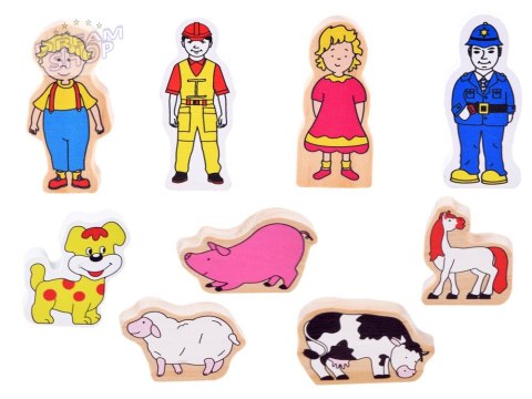 Duży ZESTAW kolejka drewniana lokomotywa na baterie figurki 80 ele ZA3573 Duży ZESTAW kolejka drewniana lokomotywa na baterie figurki 80 ele ZA3573
