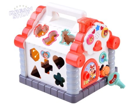 Interaktywny Domek sorter klocki zwierzątka ZA3518 Interaktywny Domek sorter klocki zwierzątka ZA3518