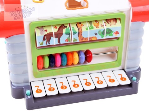 Interaktywny Domek sorter klocki zwierzątka ZA3518 Interaktywny Domek sorter klocki zwierzątka ZA3518