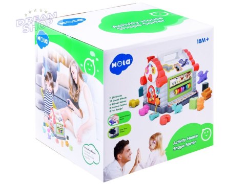 Interaktywny Domek sorter klocki zwierzątka ZA3518 Interaktywny Domek sorter klocki zwierzątka ZA3518