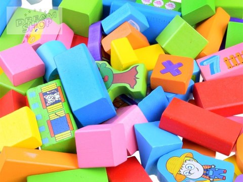 Kolorowe Klocki drewniane sorter farma 100e ZA3565 Kolorowe Klocki drewniane sorter farma 100e ZA3565