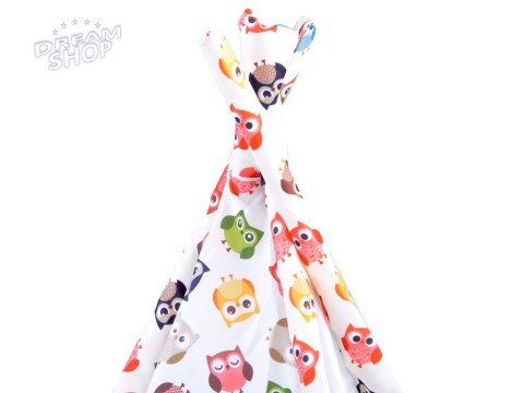 Namiot wigwam Tipi wesołe sowy dla dziecka ZA3508 Namiot wigwam Tipi wesołe sowy dla dziecka ZA3508