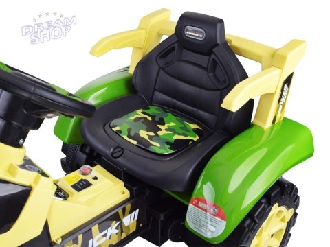 Traktor z przyczepą na akumulator świeci PA0234