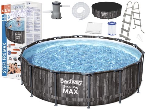 Basen Stelażowy 14FT 427x107 cm Steel Pro Max BESTWAY Basen Stelażowy 14FT 427x107 cm Steel Pro Max BESTWAY