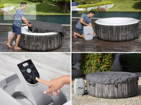 Dmuchane SPA Jacuzzi 4 osobowe 180 cm x 66 cm Bestway 60005 Dmuchane SPA Jacuzzi 4 osobowe 180 cm x 66 cm Bestway 60005
