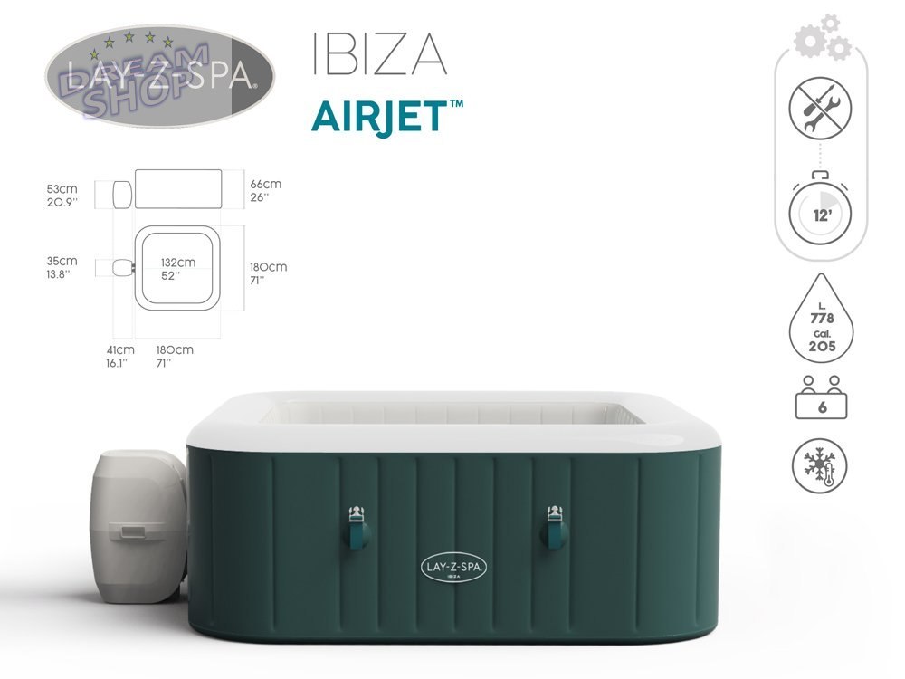 Dmuchane SPA Jacuzzi 6 osobowe Bestway 60015 Dmuchane SPA Jacuzzi 6 osobowe Bestway 60015