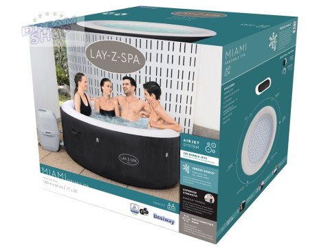 Bestway jacuzzi Lay-Z-Spa MIAMI 4os 180x66cm 60001 Bestway jacuzzi Lay-Z-Spa MIAMI 4os 180x66cm 60001